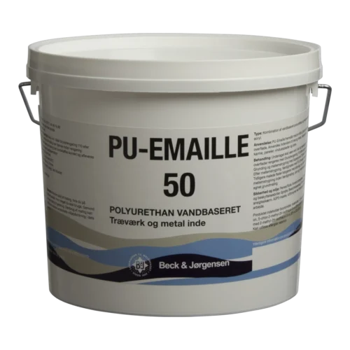 B&J PU-Emaille 50, Træværks maling Glans 50