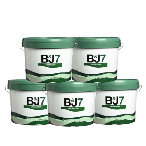 B&J 7, Vægmaling Storkøb - 5 x 9 Liter